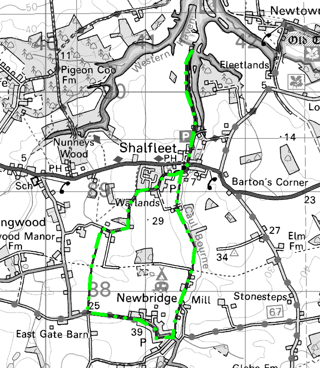Map of Newtown walk