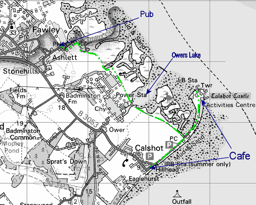 Map of Owers Lake walk